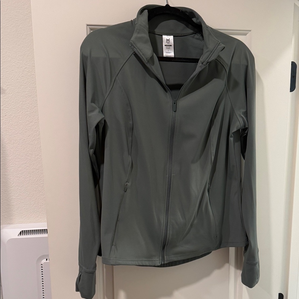 Women's Sport Tech Jacket in Green/Gray